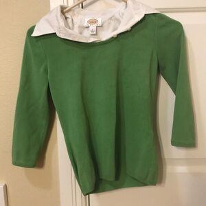 Green Talbots top, petite